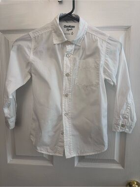 OshKosh B'gosh White Long Sleeve Button-Down Shirt